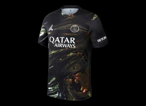Jordan x Paris Saint-Germain Night Edition Stadium 2025-26 O.Dembele 10 Labubu Print Jersey Black