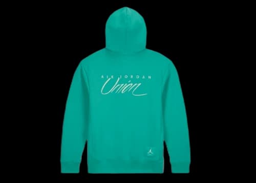 Jordan x Union MJ Fleece Hoodie Kinetic Green/White