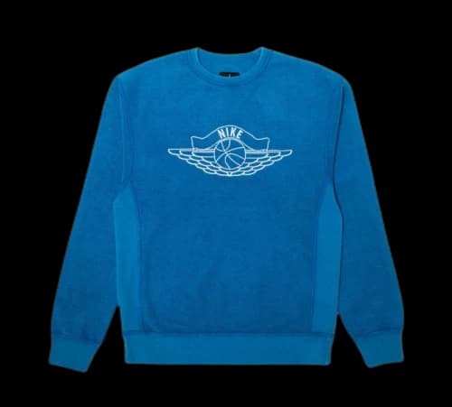 Jordan x Union NRG Vault AJ Flight Crewneck Blue