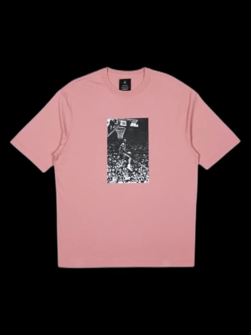 Jordan x Union Reverse Dunk T-Shirt Rust Pink