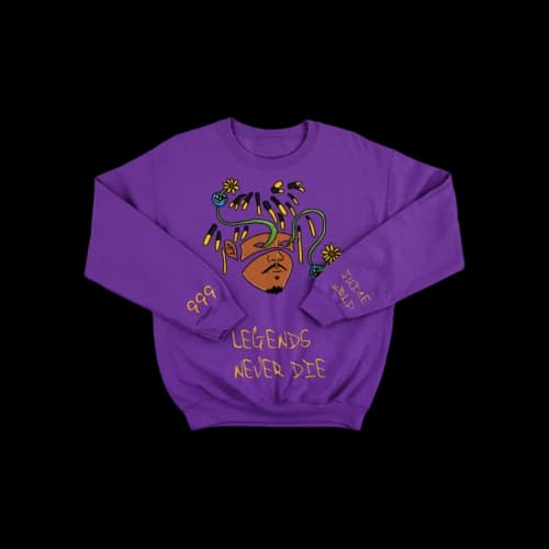 Juice Wrld Legends Never Die Crewneck Sweatshirt Purple