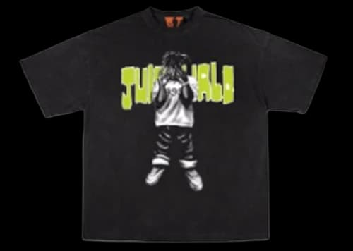 Juice Wrld x Vlone MOTY Man of the Year T-shirt Black/Green