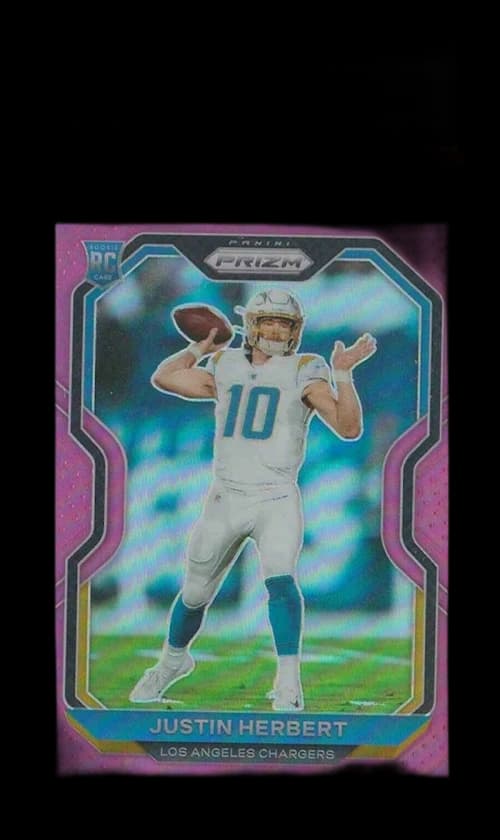 Justin Herbert 2020 Panini Prizm Rookie Pink #325 (PSA or BGS Graded)