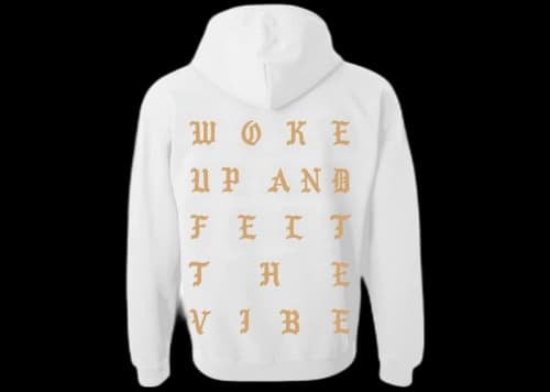 Kanye West Houston Pablo Pop-Up Woke Up And Felt The Vibe Hoodie White