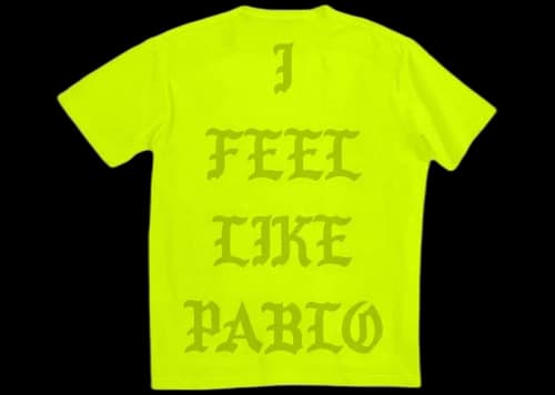 Kanye West Las Vegas Pablo Pop-Up I Feel Like Pablo T-shirt Safety Green