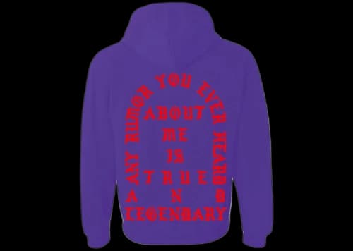 Kanye West Los Angeles Pablo Pop-Up True And Legendary Hoodie Purple