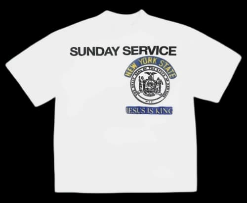 Kanye West Sunday Service New York III T Shirt White