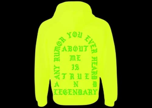 Kanye West Sydney Pablo Pop-Up True And Legendary Hoodie Safety Green