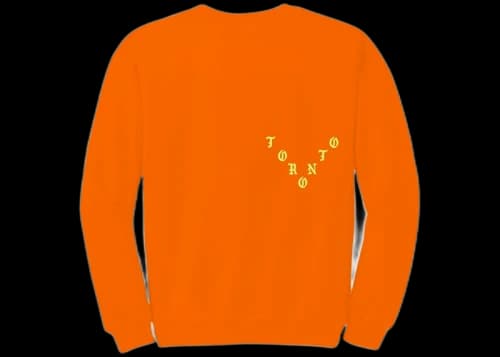 Kanye West Toronto Pablo Pop-Up Perfect Crewneck Safety Orange