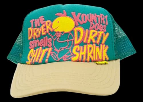 Kapital Kountry Dirty Shrink Trucker Cap Turquoise/Beige