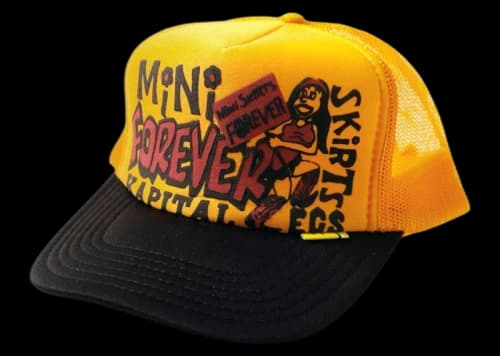 Kapital Legs Mini Skirts Forever Trucker Cap Gold/Black