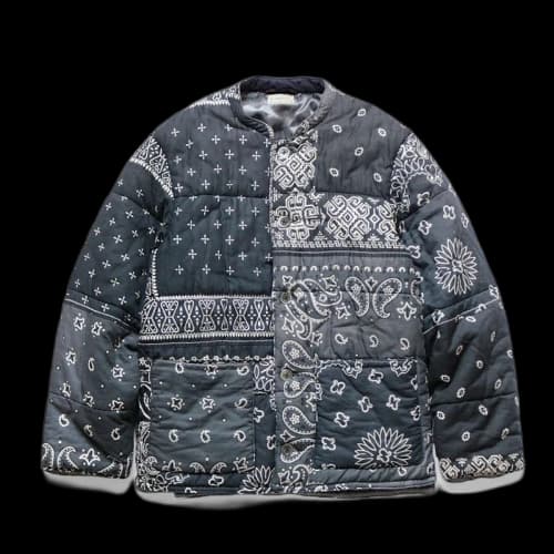 Kapital Quilted Ptachwork Bandana Jacket Black