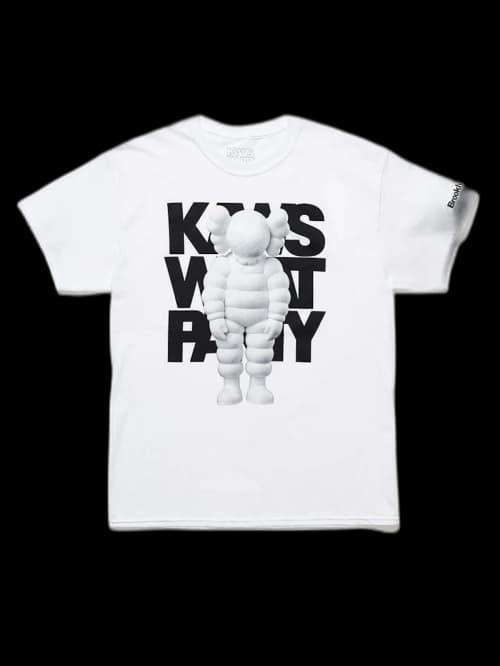 KAWS Brooklyn Museum WHAT PARTY T-shirt White/White