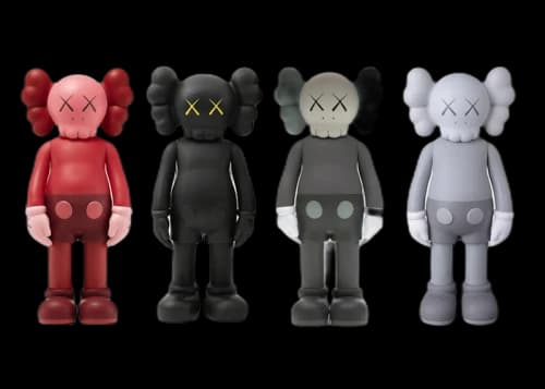 KAWS Companion Open Edition Vinyl Figure Black/Blush/Brown/Grey Set