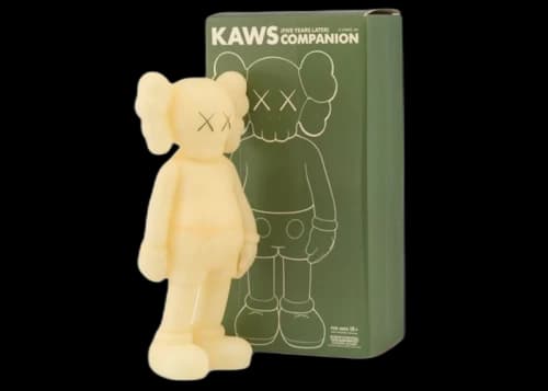 KAWS Five Years Later Companion Figure Glow In The Dark (Green Eyes)