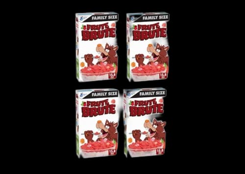 KAWS Monsters Frute Brute Cereal Family Size 4x Lot (Not Fit For Human Consumption)