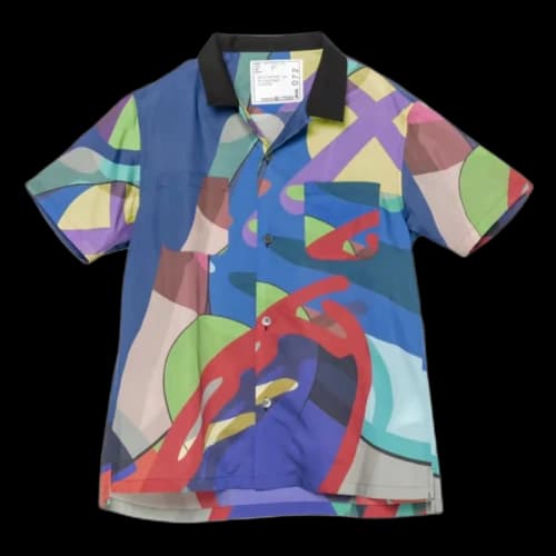 KAWS x Sacai Boys Button Shirt Multi