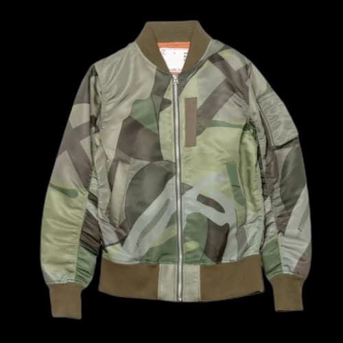 KAWS x Sacai Kids Camo Jacket Green