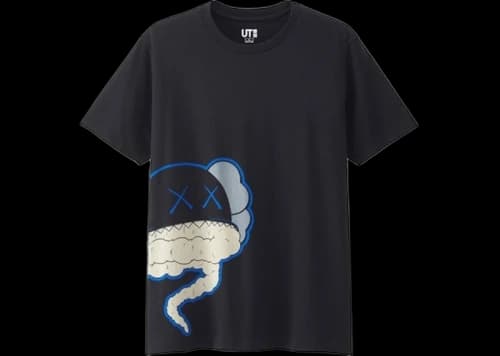 KAWS x Uniqlo Cloud Tee (Japanese Sizing) Black
