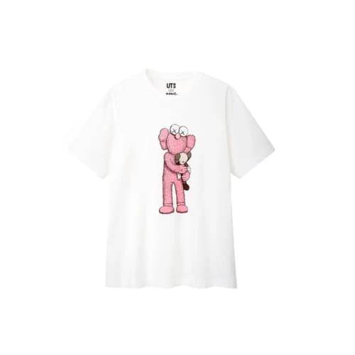Kaws x Uniqlo Pink BFF Tee (Japanese Sizing) White (SS19)