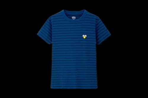 KAWS x Uniqlo Striped Tee (Kids) Navy