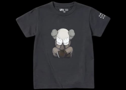 KAWS x Uniqlo Tokyo First Kids T-shirt Dark Grey (Japanese Sizing)