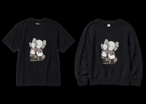 KAWS x Uniqlo UT Short Sleeve T-shirt & Sweatshirt Set Black/Black