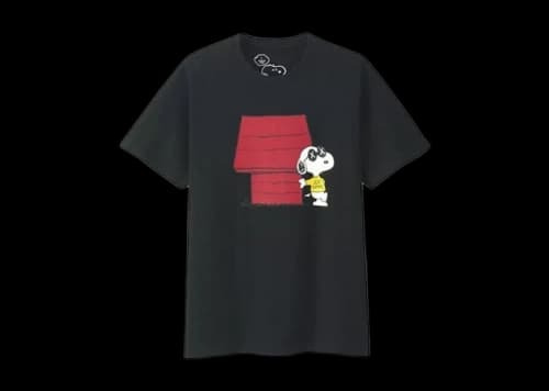 KAWS x Uniqlo x Peanuts Joe Kaws Doghouse Tee (Japanese Sizing) Black