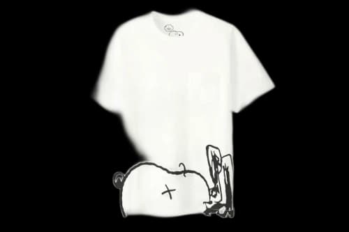 KAWS x Uniqlo x Peanuts Snoopy Face Pocket Tee Tee White