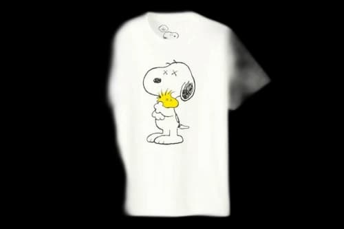 KAWS x Uniqlo x Peanuts Snoopy & Woodstock Tee White