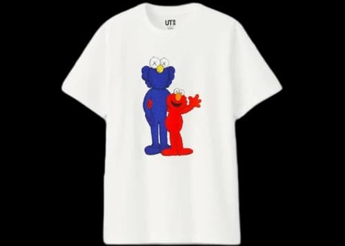 KAWS x Uniqlo x Sesame Street BFF Elmo Tee (Japanese Sizing) White