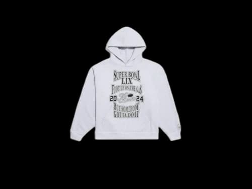 Kendrick Lamar x Willy Chavarria Foot Up On The Gas Hoodie Heather Grey