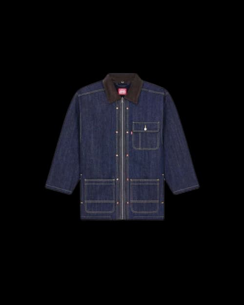 KENZO x LEVI'S Genderless Denim Parka Rinse Blue Denim