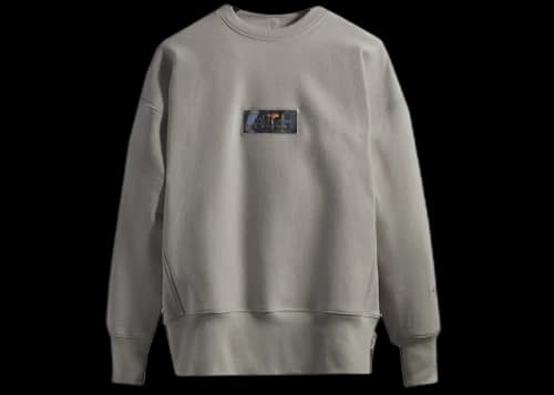 Kith Advisory Board Crystals Holographic Classic Logo Crewneck Heather Grey