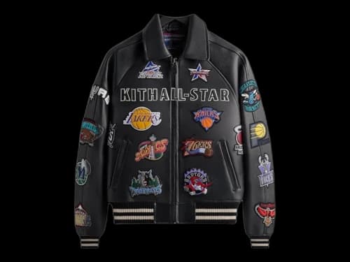 Kith AVIREX NBA All-Star Bomber Jacket Black/Multicolor
