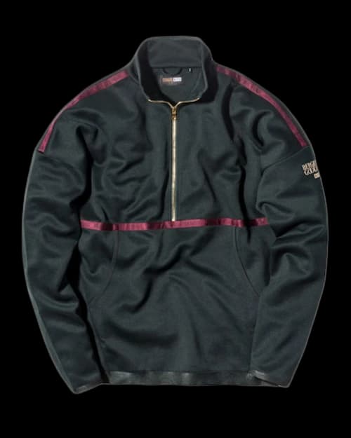 Kith Bergdorf Goodman Half Zip Pullover Forest Green