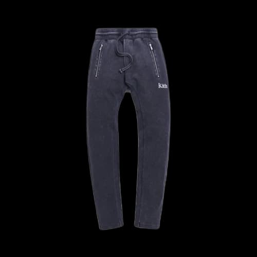 Kith Bleecker Crystal Wash Sweatpant Moonless Night