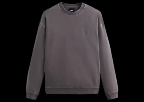 Kith Crystal Wash Interlock Vintage Crewneck Thunder