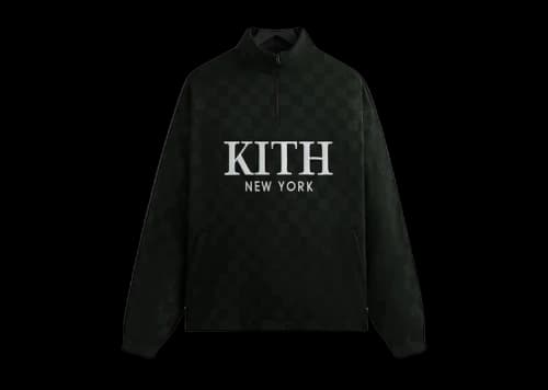 Kith Double Weave Davis Quarter Zip Pullover Stadium