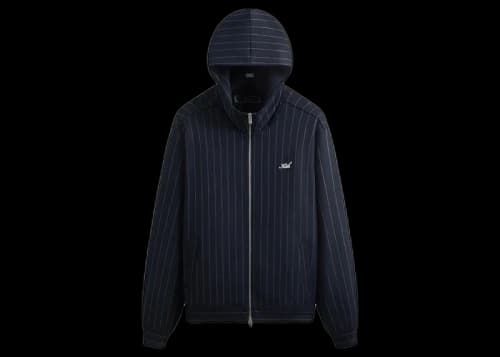 Kith Double Weave Selfridge Zip Up Hoodie Nocturnal