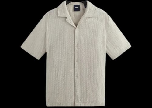 Kith Embroidered Voile Thompson Camp Collar Shirt Hallow