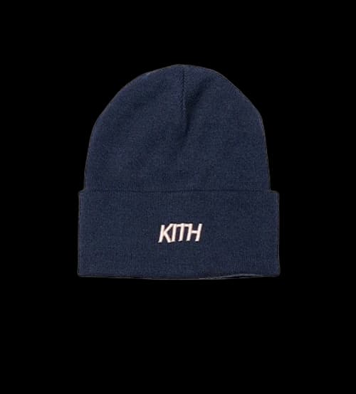 Kith Flamingos Soccer Beanie Navy