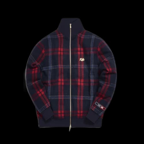 Kith for Bergdorf Goodman Lewis Track Jacket Navy/Blue Plaid