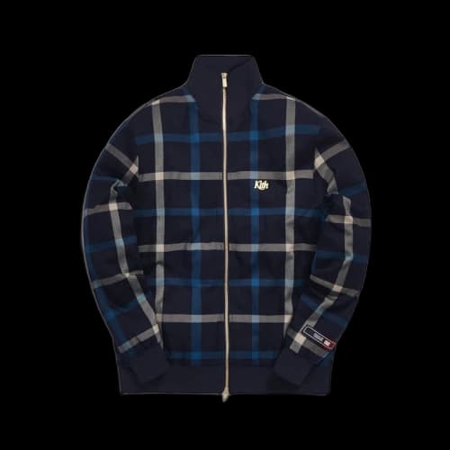 Kith for Bergdorf Goodman Roger Track Jacket Navy/Blue Plaid