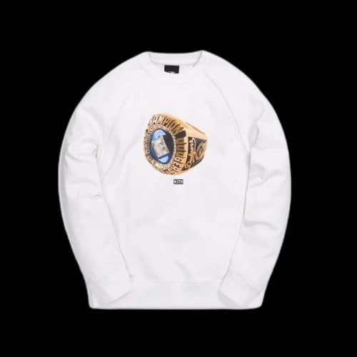 Kith For Major League Baseball Los Angeles Dodgers Champions Crewneck White