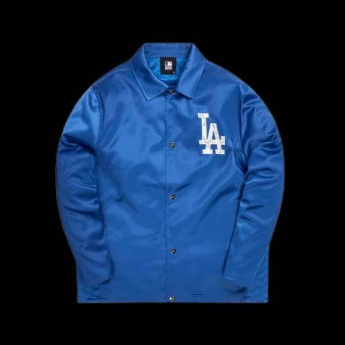 Kith For Major League Baseball Los Angeles Dodgers Coaches Jacket Royal Blue
