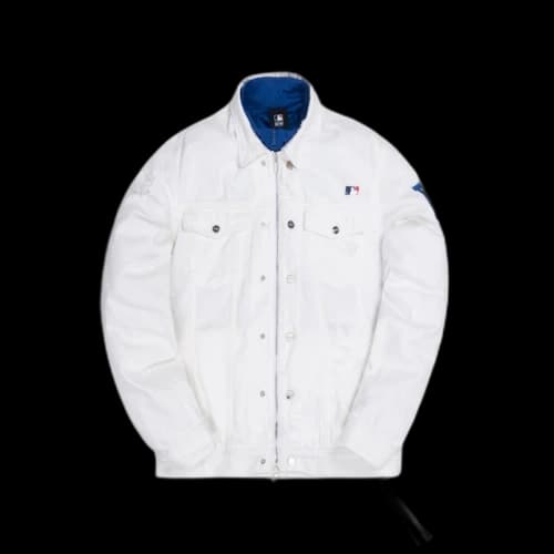 Kith For Major League Baseball Los Angeles Dodgers Laight Denim Jacket White