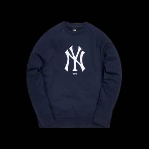 Kith For Major League Baseball New York Yankees Crewneck Navy/White