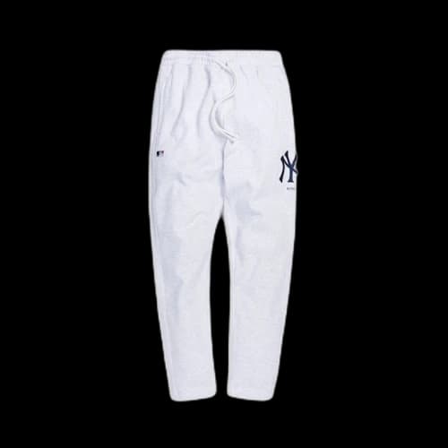 Kith For Major League Baseball New York Yankees Logo Sweatpant Light Heather Grey