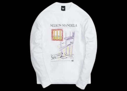 Kith for Mandela Day 2021 Illustrations Vintage L/S Tee White
